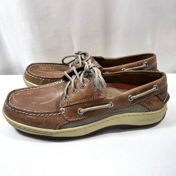 Sperry Top-Sider Billfish 3-Eye Men's Boat Shoe Color Dark Tan US 8.5 - Picture 5 of 10